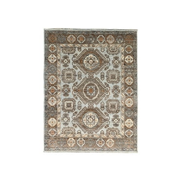 8' x 10' Green EORC KC30783OL8X10 Handknotted Wool Bijar Collection Rug Olive 8' x 10' Green EORC KC30783OL8X10 Handknotted Wool Bijar Collection Rug Olive